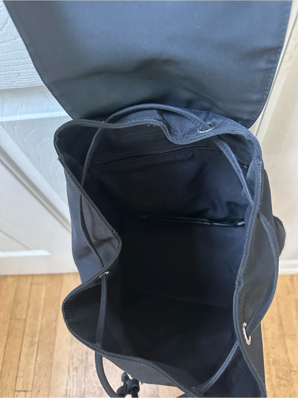 Prada Black Nylon Backpack with Silver Hardware - Picture 5 of 11